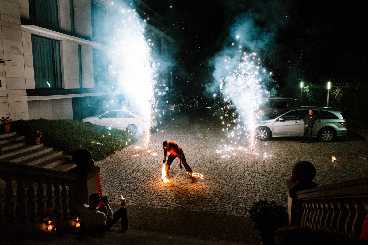 fireshow na weselu